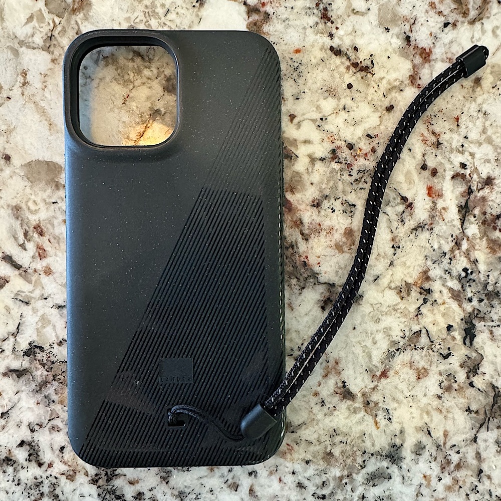 Gently used Lander iPhone 13 Pro Max Case with wrist lanyard